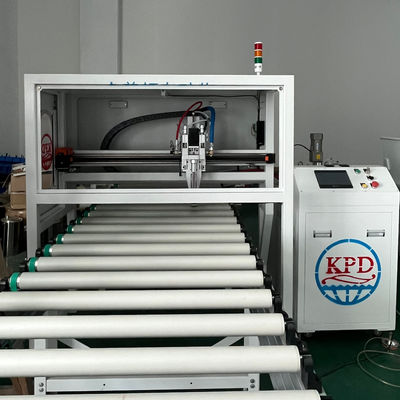 Machine à coller des panneaux de sandwich de laine de roche PUR avec inspection vidéo en sortie