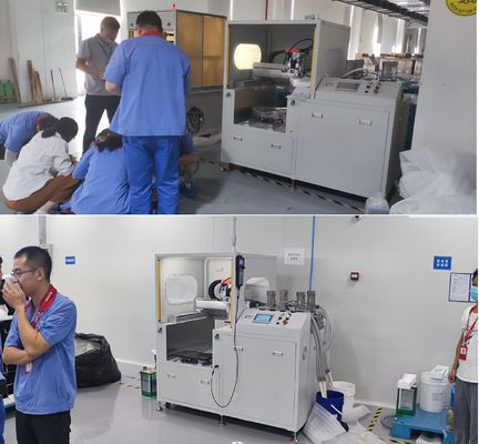 Ab Machine de mise en pot de colle pour le CCD visuel 2 partie bicomposante de silicone époxy polyuréthane