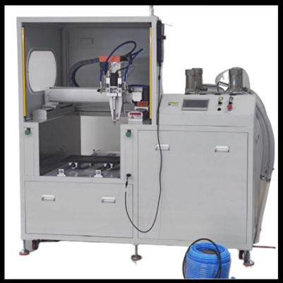 Machine à mélanger et à mettre en pot de composés de coulée AB à 2 composants pour l'étanchéité ou la mise en pot