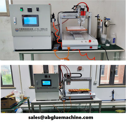 Machine de mise en pot de colle AB de petite taille