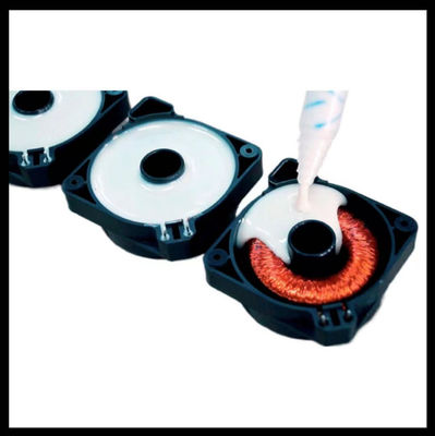 Machine à mettre en pot de colle pour la coulée de résine de deux composants AB PU matériau en silicone époxy
